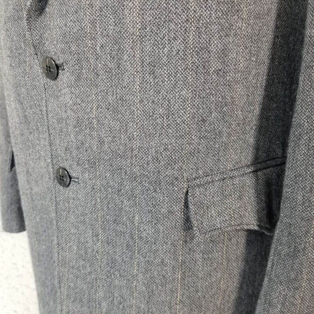 Circle S Dallas Texas Sport Coat Jacket‎ Men's 44R Gray Tweed Lambswool Weatern - Picture 9 of 15